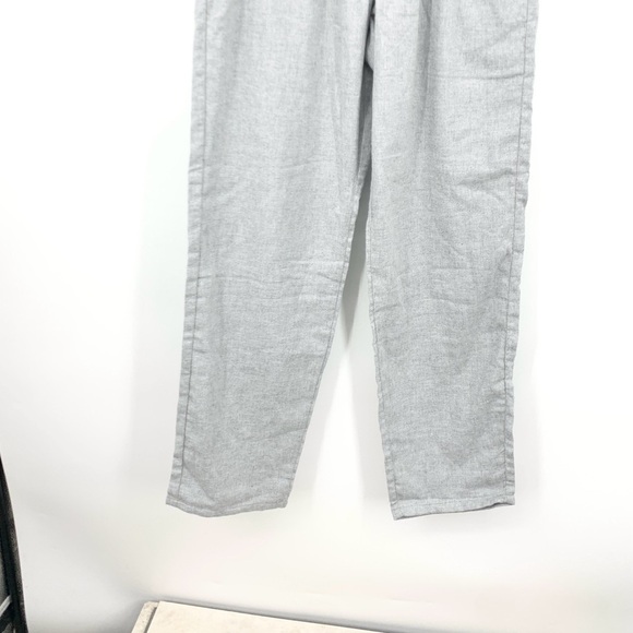 Old Navy Men Size Medium Pajama Pant Sleep PJs Gray Straight Leg Pull On - Picture 3 of 7